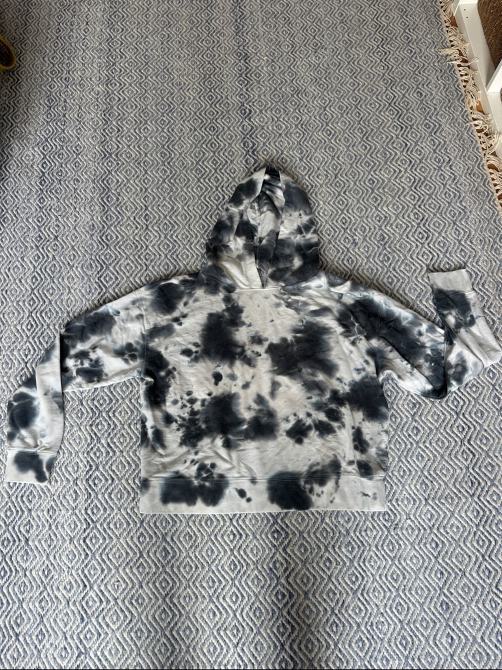 Danskin Gray and Black Tie-Dye Hoodie